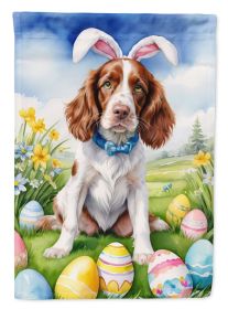 Welsh Springer Spaniel Easter Egg Hunt Garden Flag Mailbox Flag Decorative Yard Flag Banner Outside Patio Artwork Yard Flower Beds, Garden Size