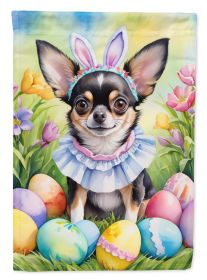 Chihuahua Easter Egg Hunt Garden Flag Mailbox Flag Decorative Yard Flag Banner Outside Patio Artwork Yard Flower Beds, Garden Size, Multicolor