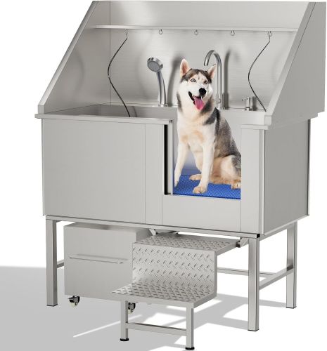 50inStainless Steel Dog Washing Station 50inStainless Steel Dog Washing Station