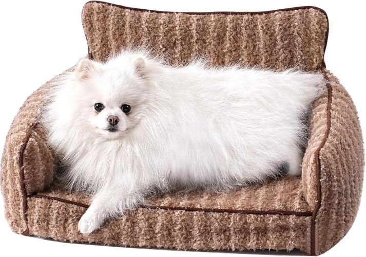 Mewoo Orthopedic Cat Couch For Indoor Cats - 26x19x11.8 Inch Pet Bed With Removable Washable Cover & Non-Slip Bottom, Small Dog Bed For Puppies,